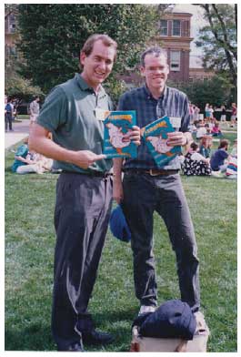 1990: ERIC UTNE & BILL MCKIBBENHOLDING ADBUSTERS #3