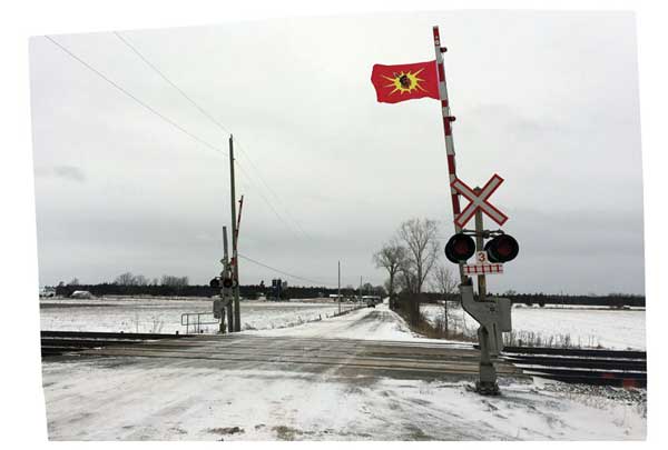 indigenous flag road